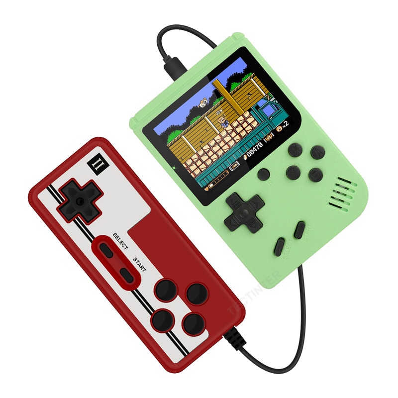 Lilyhood Mini Video Game Box, Console de jogos portátil com 400 jogos  clássicos FC Suporte de tela colorida de 2,8 polegadas para conectar TV e dois  jogadores Bateria recarregável de 800mAh presente