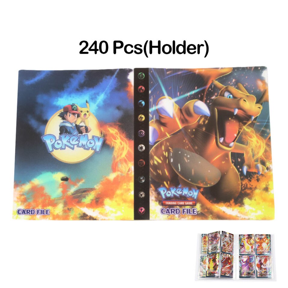 Album Pokemon Cartas Pokemon capacidade 240 cards - Universo Ucomics  Colecionáveis